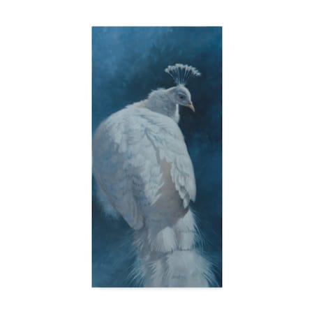 Michael Jackson 'White Peahen' Canvas Art,24x47